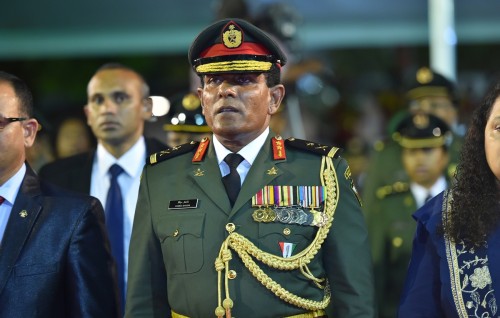 Kureege Chief of Defence Force Shiyam ah dhauvaa kuran fonuvaifi