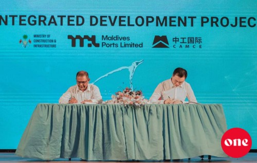 Kahdhoo Airport tharahgee Koh, Gaadhoo gai maritime hub eh gaaim kuran China kunfunyakah