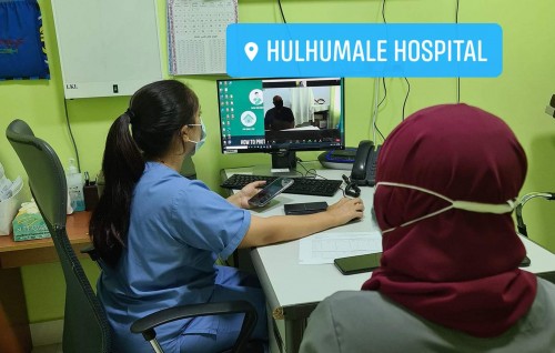Hulhumale Hospital aa eku Vilufushi Health Center inn online consultation fashaifi