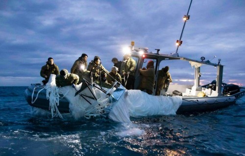 US Navy releases first photos of China balloon debris