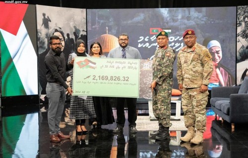 MNDF in Palestine ah 2.1 Million rufiyaa hadhiyaa koffi
