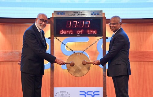 Raajjey ge hissaa ge baazaaru kuri aruvan Bombay stock exchange in shauguverikan faalhu kohfi