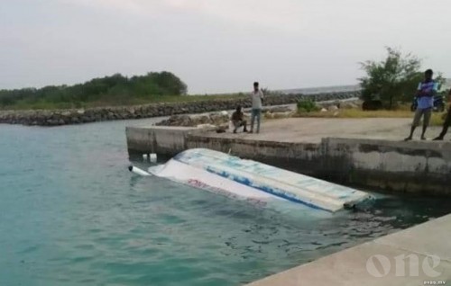 Sea ambulance crashed into seawall at sea while transferring patient