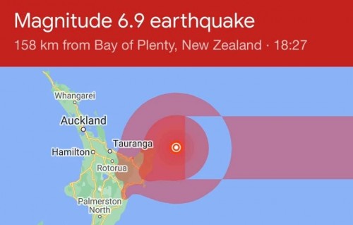 New Zealand ah ai baarugadha binhelumakaa eku, Tsunami eh ge inzaaru nerefi