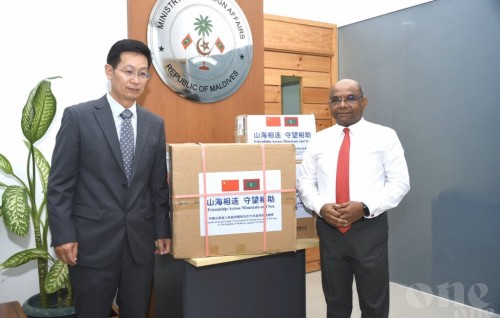 Maldives receives first shipment of Chinese aid