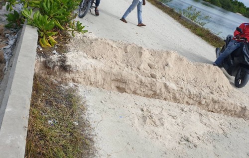 Rey dhanvaru bayaku nukume Madaveli-Hoadedhoo causeway inn koaru kandai dhathuru nukurevey goiy hadhaifi