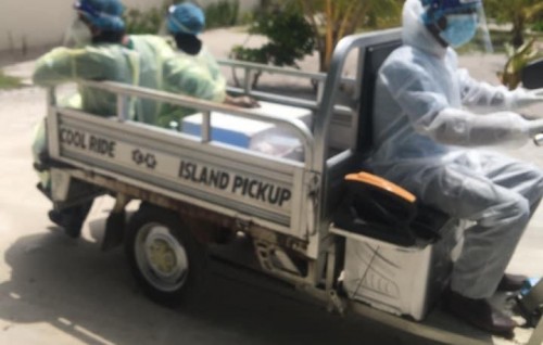 Dh. Maaenboodhoo monitoring gai: Dhe ambulance halaakuve sihhee khidhumaiythereen rashu pickup gai