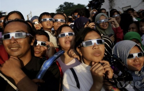 Safety measures in viewing the solar eclipse