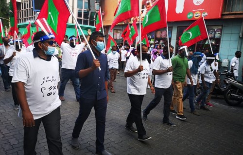 Opposition protest today dispersed as well