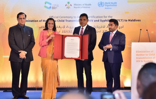 Maldives eliminates mother-to-child transmission of HIV, Syphilis