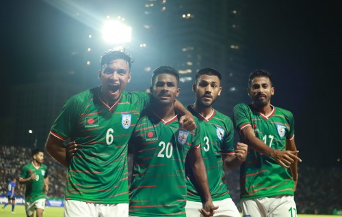 SAFF ah thayyaaruvaan kulhunu ekuverikamuge match gai Bangladesh in Cambodia balikoffi
