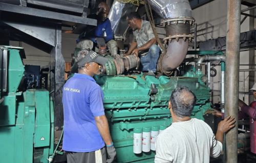 Addu ah anehkaa ves 1.8 megawatt ge genset eh gendhanee