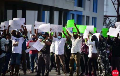 Protest held calling to reduce Hiyaa Flat rent