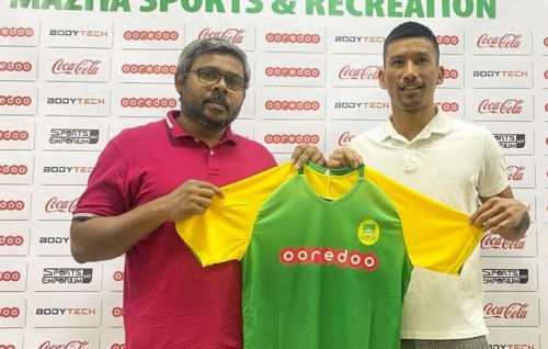 Nepal gaumee team ge 1 number goalkeeper Kiran Maziya ah