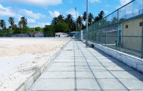 Hulhudhoo football dhandhuge sub-base thahyaaru kurumuge mashroouge 90% masahkkai nimihjje: MTCC