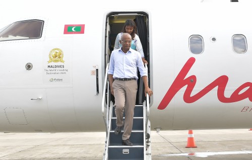 Photo: Raeesuljumhooriyaage dhekanbalun Addu City ah vadaigathun