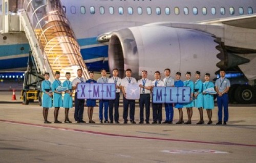 Xiamen Airlines Launches Scheduled Flights to the Maldives