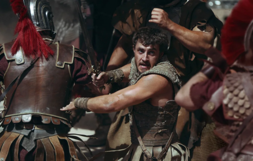 Paul Mescal battles Pedro Pascal and a rhino in first ‘Gladiator II’ trailer