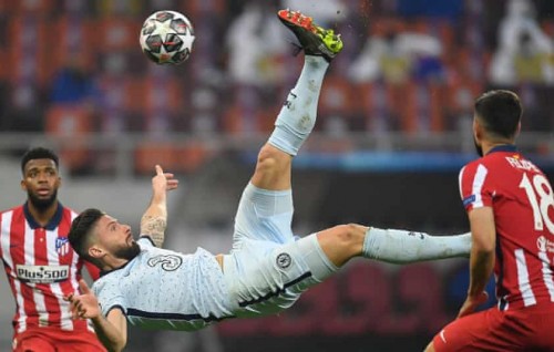 Giroud ge hiyygaimu goal aaeku Chelsea in Atletico balikoffi