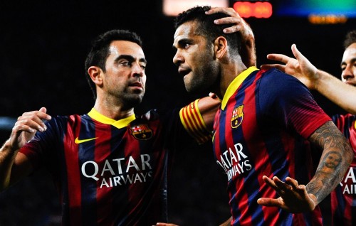 Xavi ge edhumah umurun 38 aharuge Alves enburi Barca ah