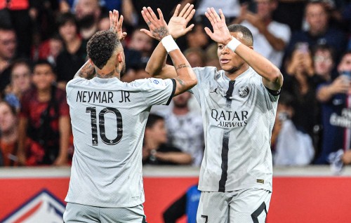 Mbappe, Neymar adhi Messi ge thafaathaa eku PSG in Lille kolhah 7 goal