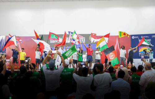 Sagaafee harakaaiyy thakaa eku Asian Surfing Championship Thulusdhoo gai fashaifi