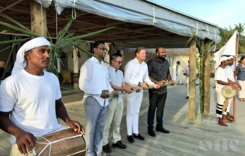 Tourism Minister takes part in the opening ceremony of Intercontinental Maldives Maamunagau Resort