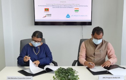 Hulhumale'gai 2,000 housing unit hadhan India ge kunfunyakaa havaalu koffi