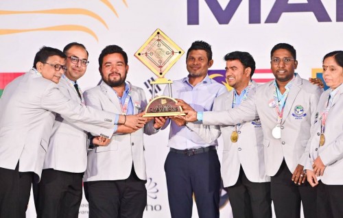 Asian Carrom championship kaamiyaabu, minister ge visnunfulhu ithuru mubaaraiyy thakakah!
