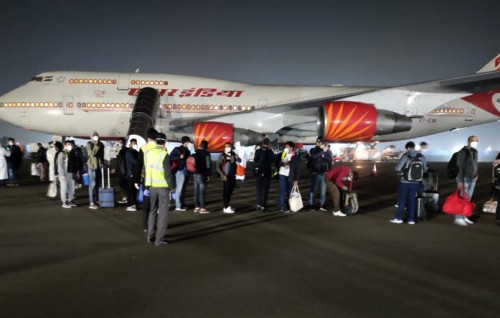 India in Wuhan ah dhiya flight akun dhathurukuri 19 meehaku Covid ah Positive vehjje