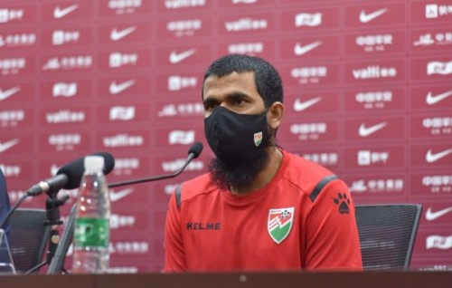 AFC Cup ge thayyaaree thakah gaumee captain Aku aai goalkeeper Faisal ves Eagles ah
