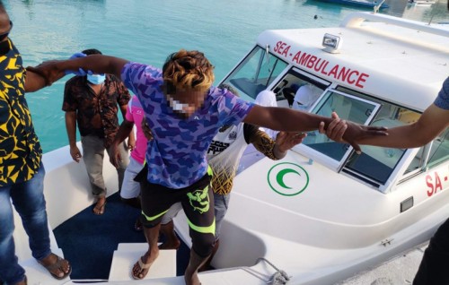 Fisherman being treated after hook caught in eye