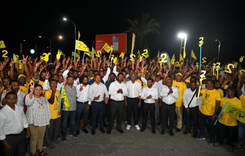Laam in Raees Solih ah kee hoonu maruhabaa eh