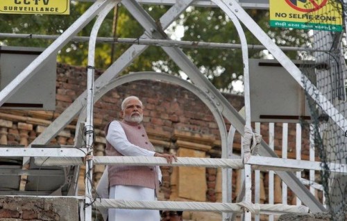 PM Modi visits site of India bridge tragedy