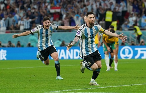 Messi ge haassa goal aaeku Argentina Quarter ah