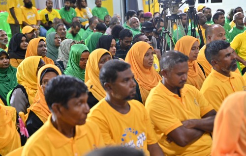 Photo: Makunudhoo gai beyvi Raees Solih ge campaign jalsa
