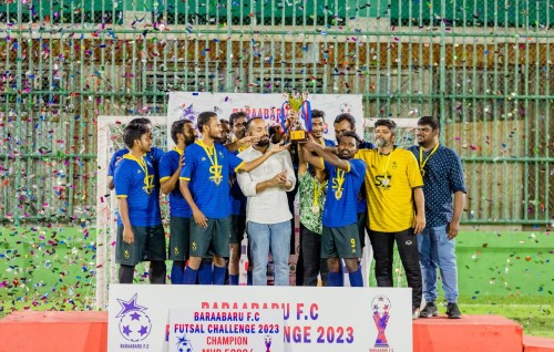 Hithaadhoo Baraabaru FC futsal challenge ge champion kan ''The Best'' ah