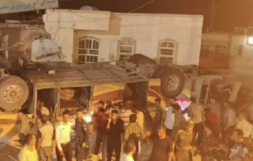 Iran gai hingi bus accident ehggai 28 meehaku maruvehjje
