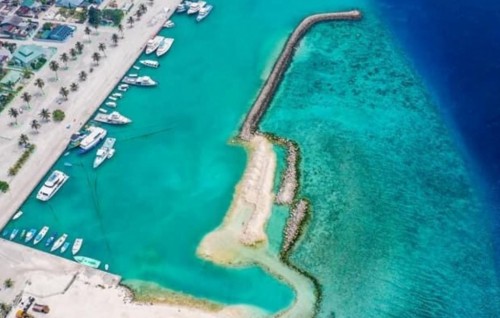 Ihavandhoo harbor project is underway