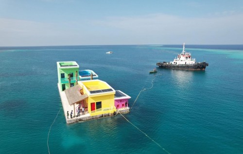 Floating city ge plan ah anekkaaves badhalu thakeh, mashroou nimeynee 2028 gai