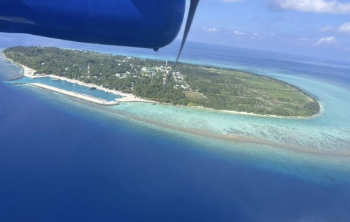 Maldivian ge seaplane dhathuruthah Thoddoo ah fashan thayyaaru vanee