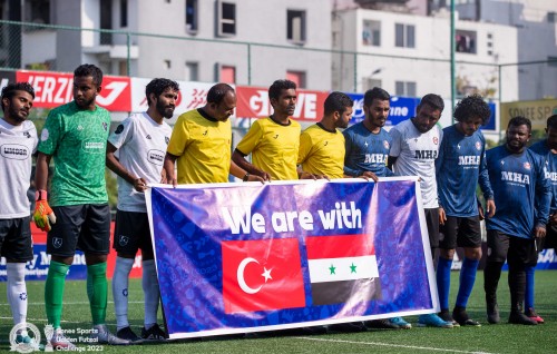 Golden futsal challenge ge haassa message eh: Turkey aai Syria rayyithunnaaeku dhivehin thibikan!