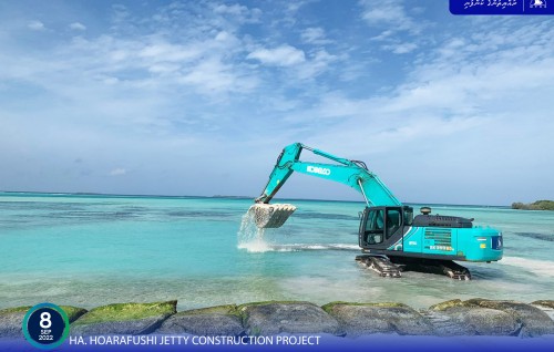 Hoarafushi Airport ge jetty hedhumuge masahkaiy fashaifi