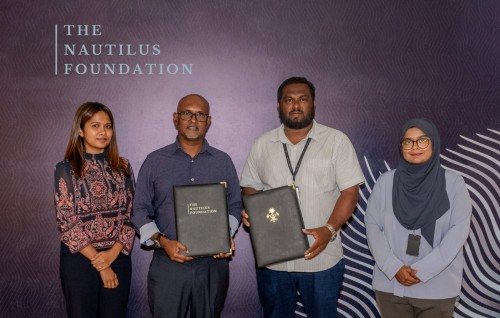 The Nautilus Foundation aai Ministry gulhigen Dhaalu amaan vesheege hidhumaiy thah fulhaa kuran ehbas vejje