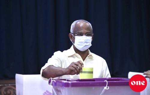 Male' rayyithun ge vote akee kanthah thakeh islaahu kuran dhin message eh, ekan alhugandu kuraanan: Raees Solih