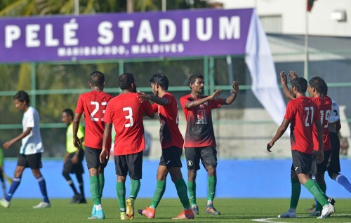 Gaumee team ge match aaeku Mahibadhoo Pele stadium hulhuvaifi