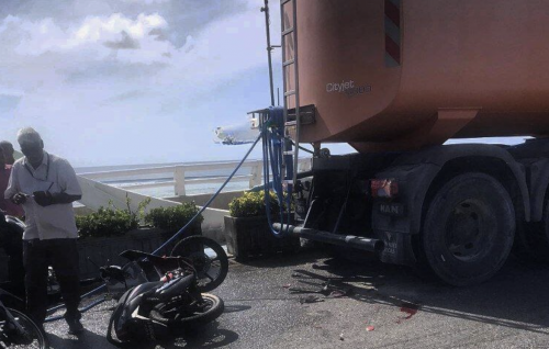 Hulhumale' gai lorry akaai cycle eh jehi accident eh, ekakah aniyaave faruvaadhenee