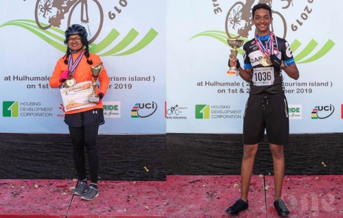 Alyan and Asma the top athletes in the National Bicycle Championship