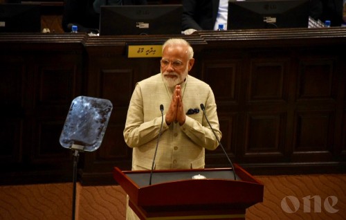 Modi addresses the Maldivian Parliament