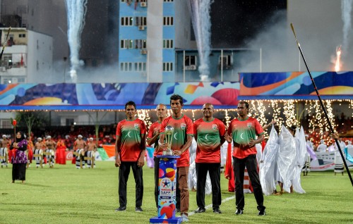 #OnePhoto : SAFF Championship 2021 ge hulhuvumuge rasmiyyaathun aakohdhinee rann maazee!